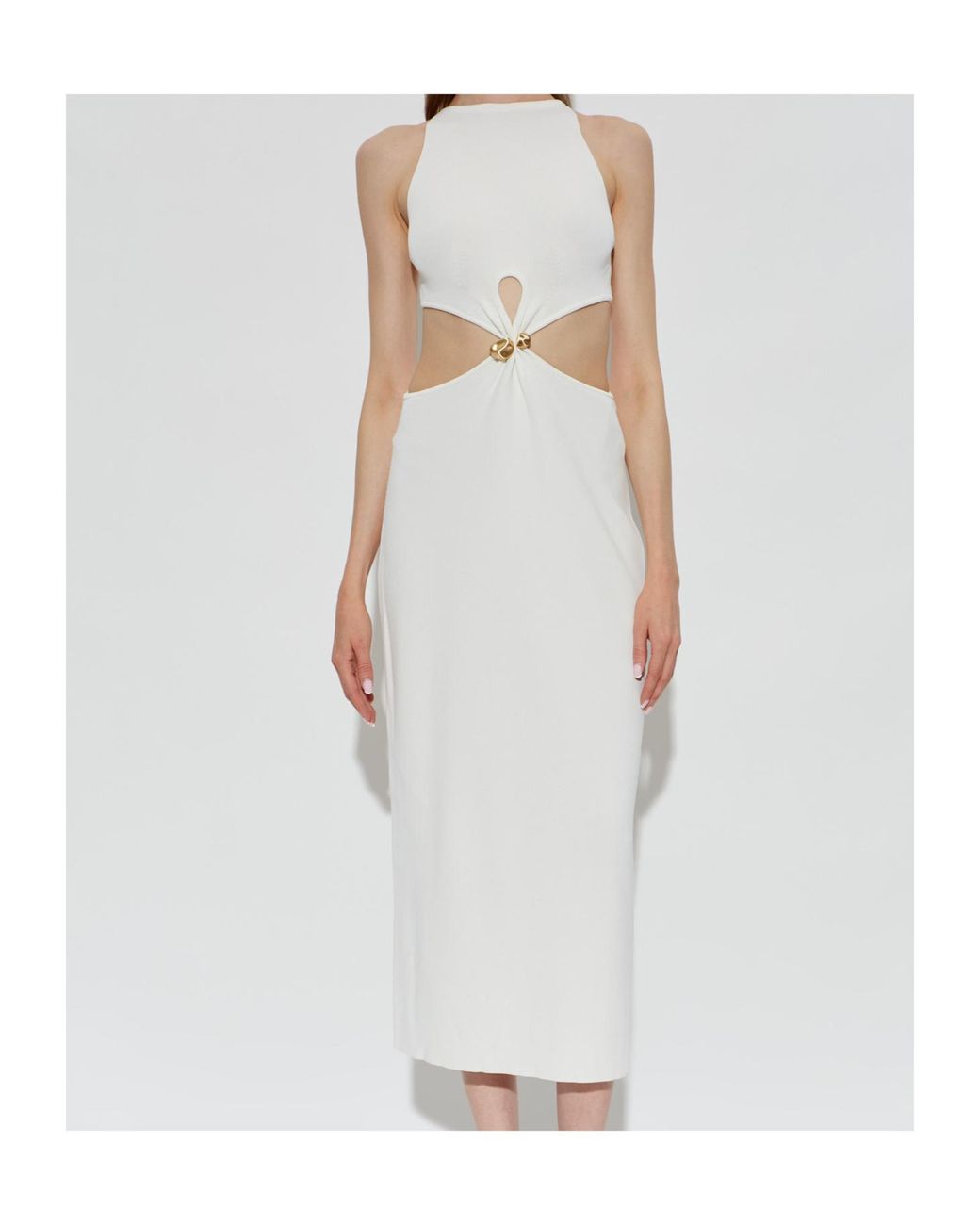 Cult Gaia White Sleeveless Dress
