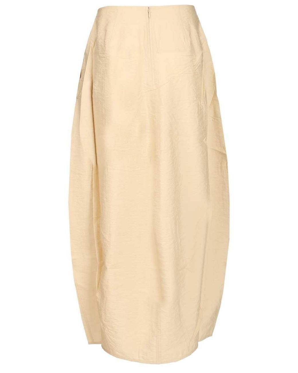 Totême Natural Totême Slit-Detailed Midi Skirt