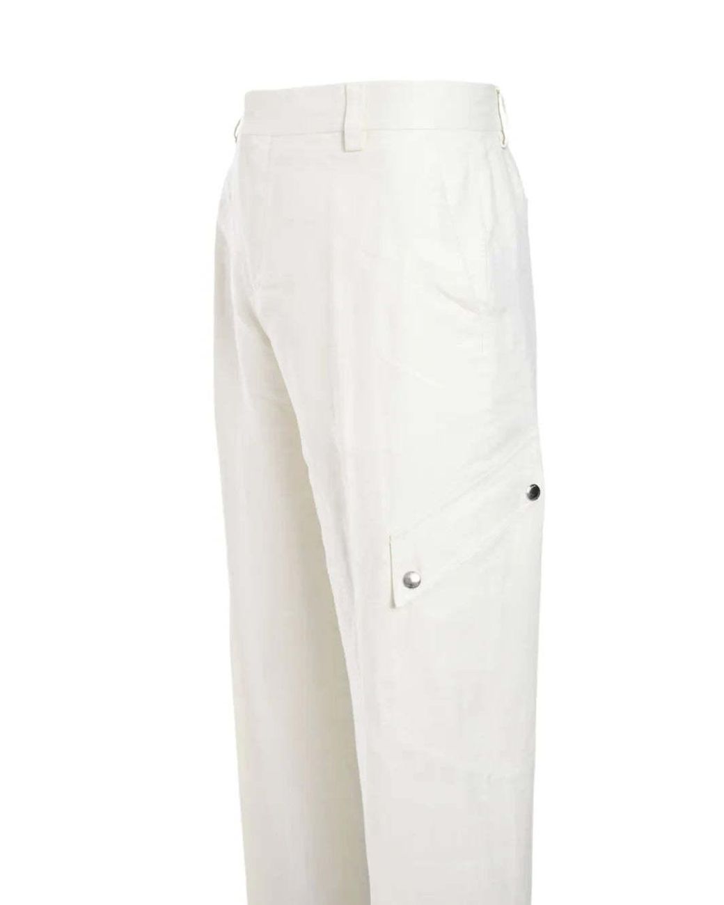 Off-White c/o Virgil Abloh White Slim-Cut Cargo Trousers for men