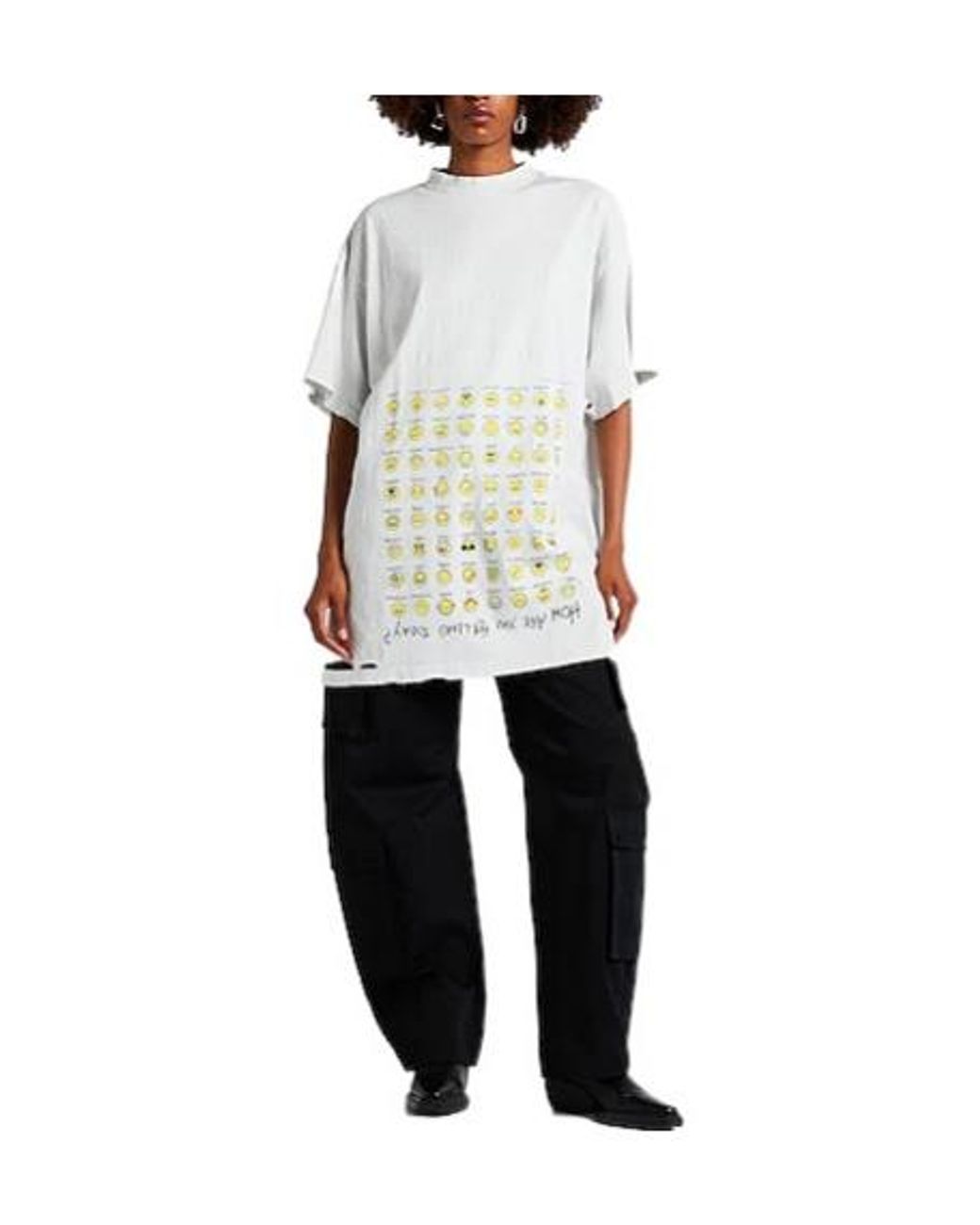 Balenciaga White Oversize-T-Shirts