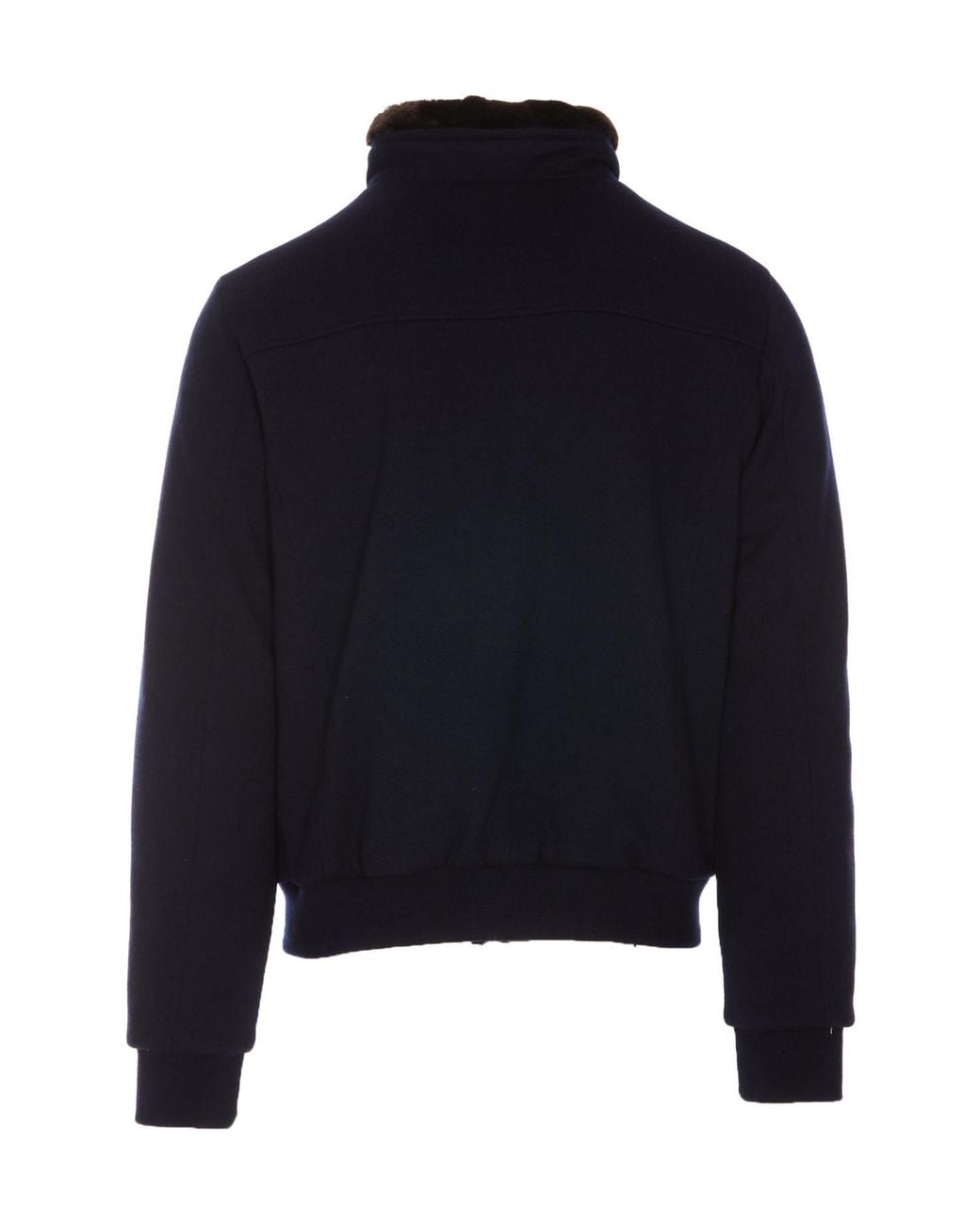 Moorer Blue Bellati-Mrw Zipped Padded Jacket for men