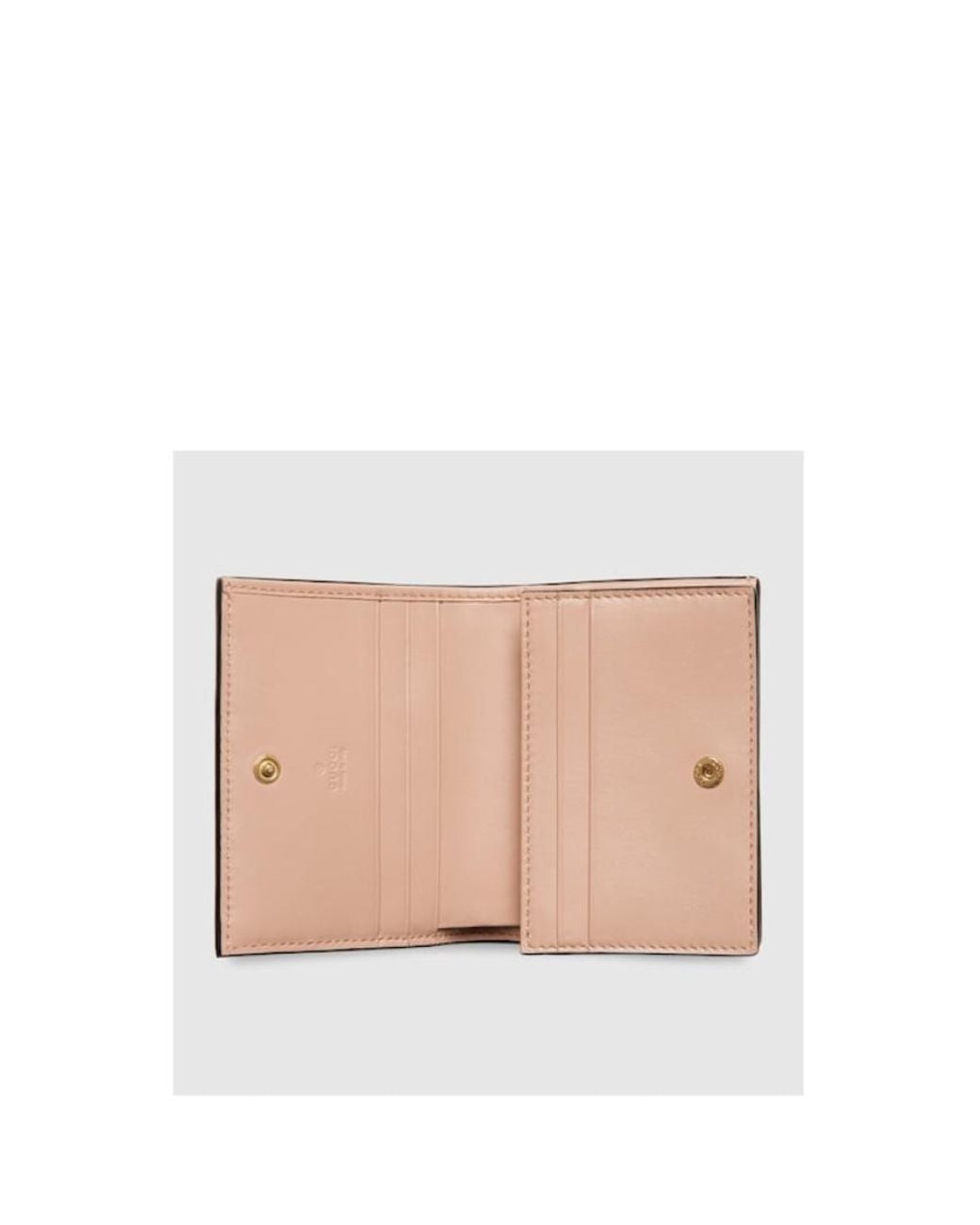 Gucci Pink Logo Plaque Bifold Wallet