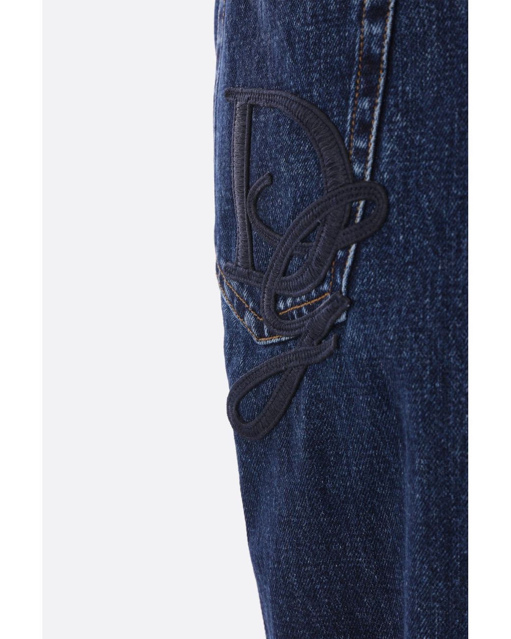 Dolce & Gabbana Blue Straight Leg Jeans for men