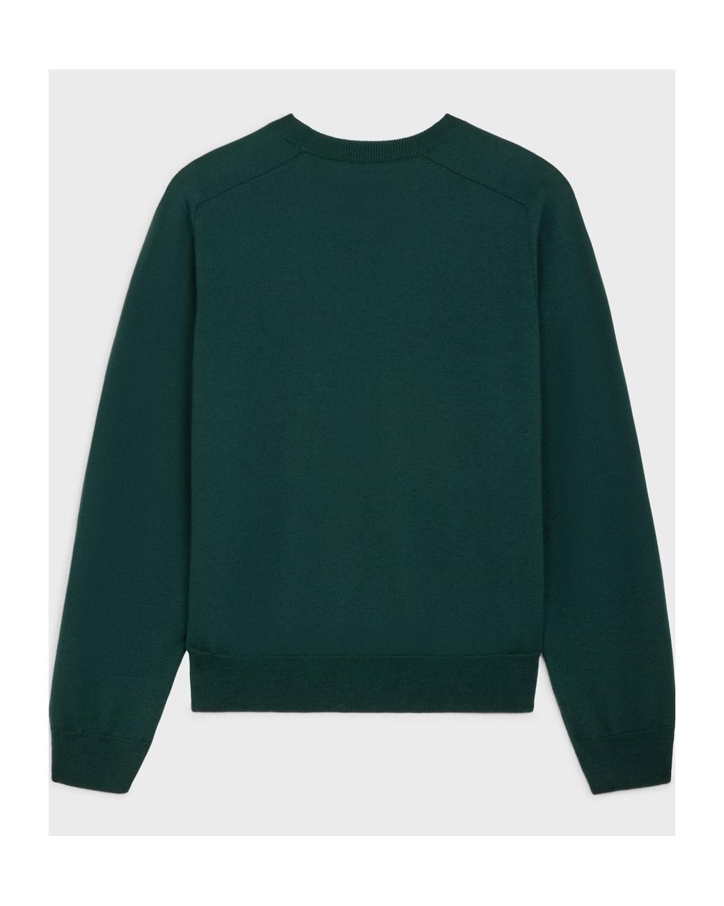 Céline Green Triomphe Crew Neck Sweater for men