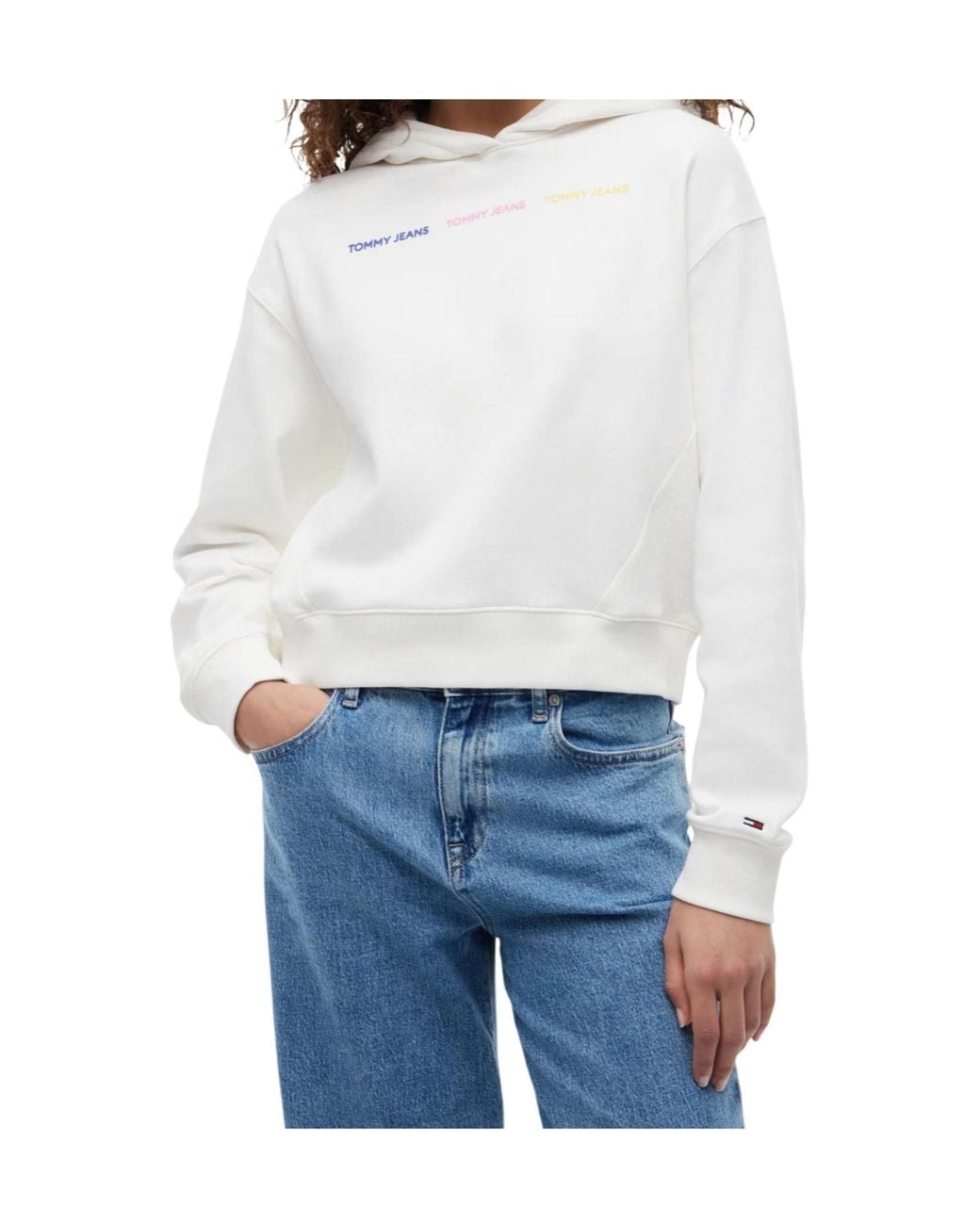 Tommy Hilfiger White Long-Sleeved Sweatshirt