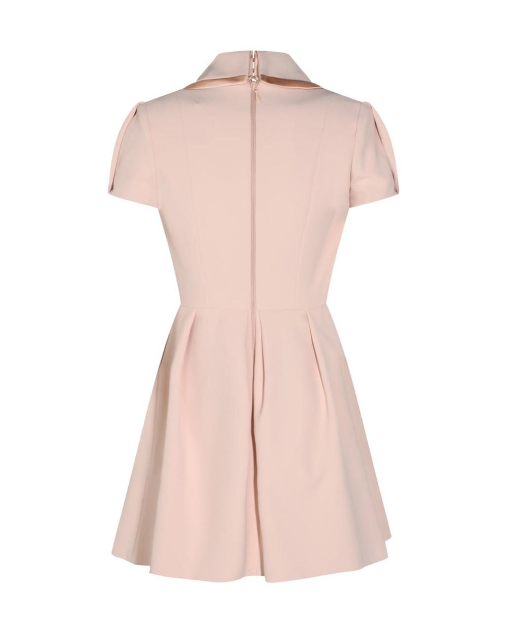 Elisabetta Franchi Pink Shawl Collar Mini Dress