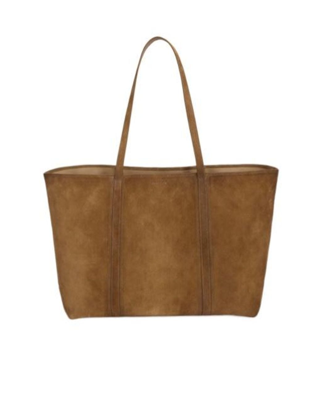 Jil Sander Brown Foro Large Tote Bag