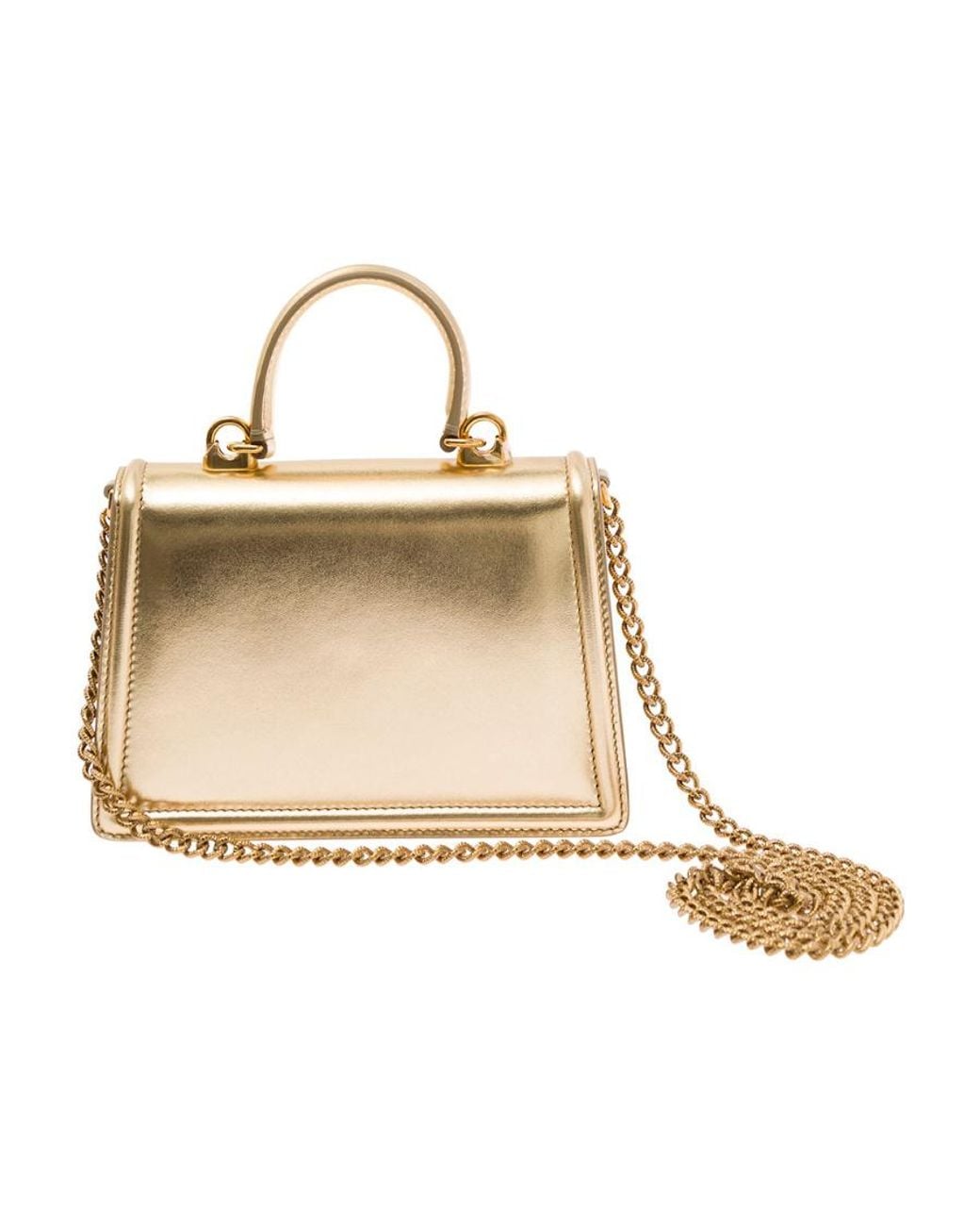 Dolce & Gabbana Metallic Devotion Heart Embellished Crossbody Bag