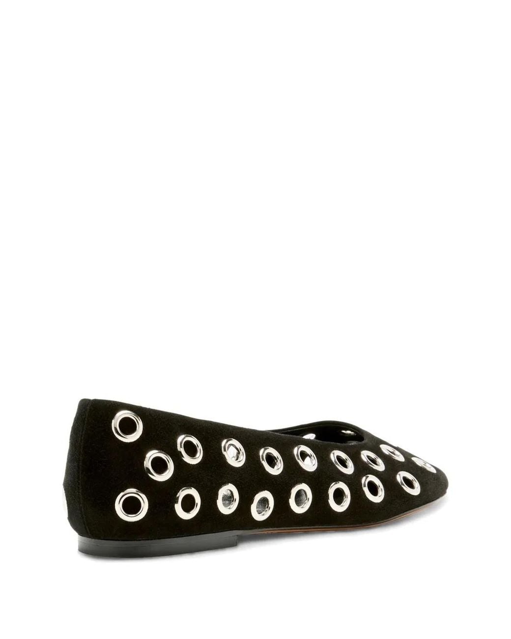 Proenza Schouler Black アイレット フラットシューズ