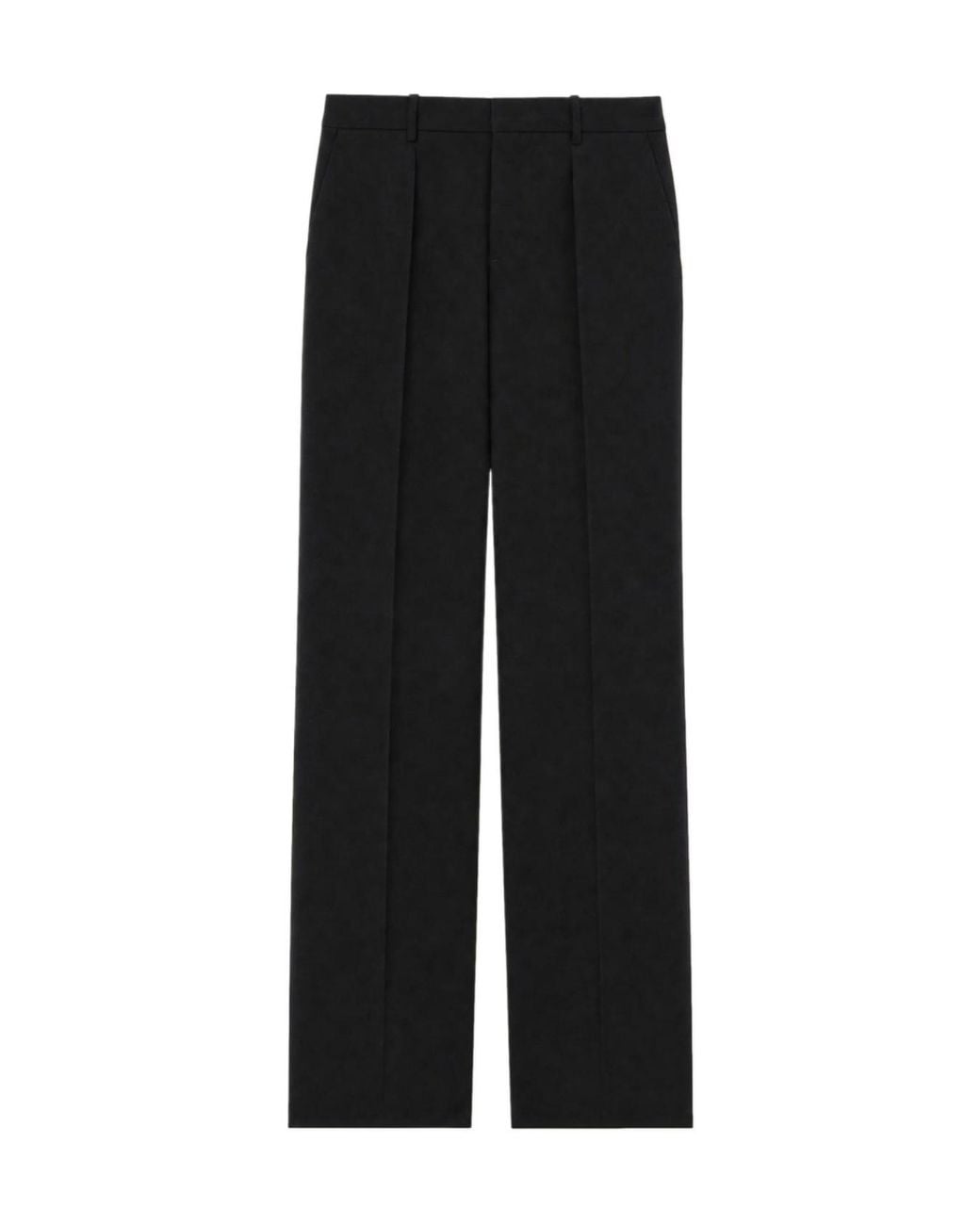 Saint Laurent Black Mid-Rise Tailored Pants