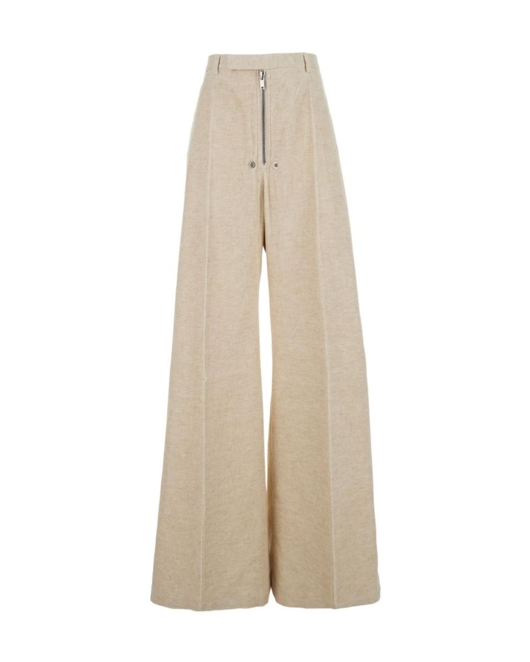 Rick Owens Natural Belas Wide Leg Pants