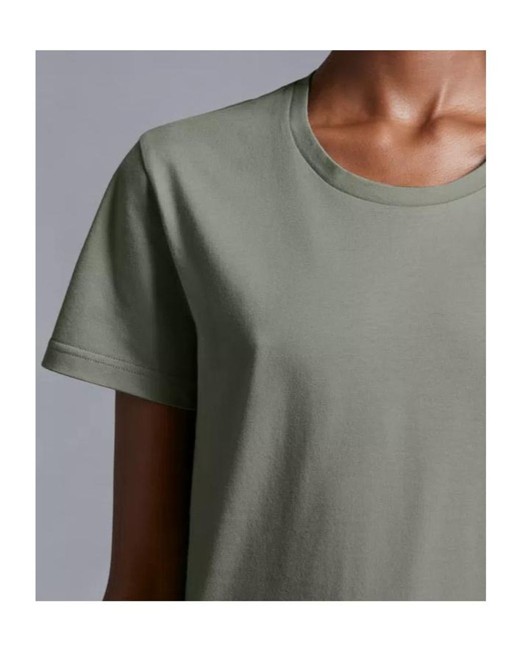 Moncler Gray Crewneck Short-Sleeved T-Shirt