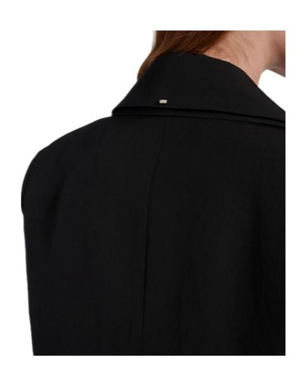 Sportmax Black Double Lapel Suit Jacket