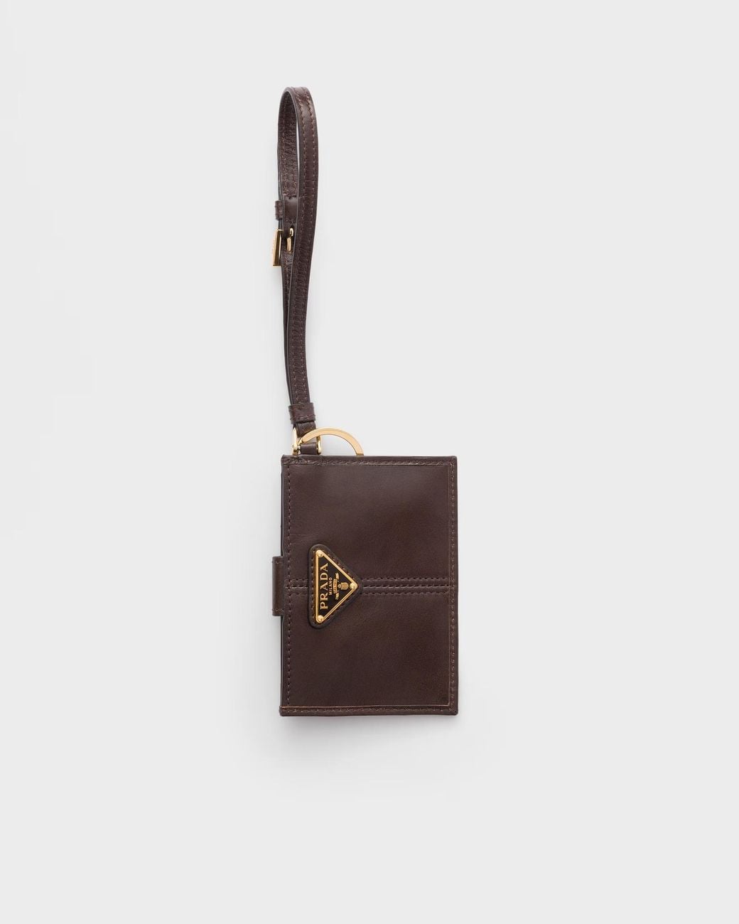 Prada White Leather Card Holder