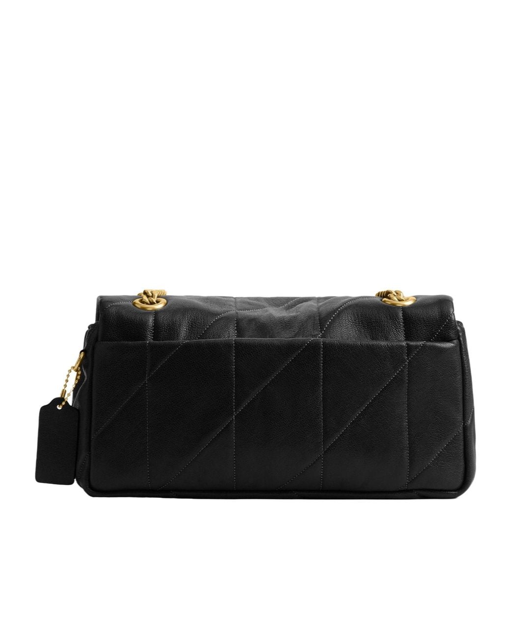 COACH Black Tabby Quilted Leather Shoulder Bag