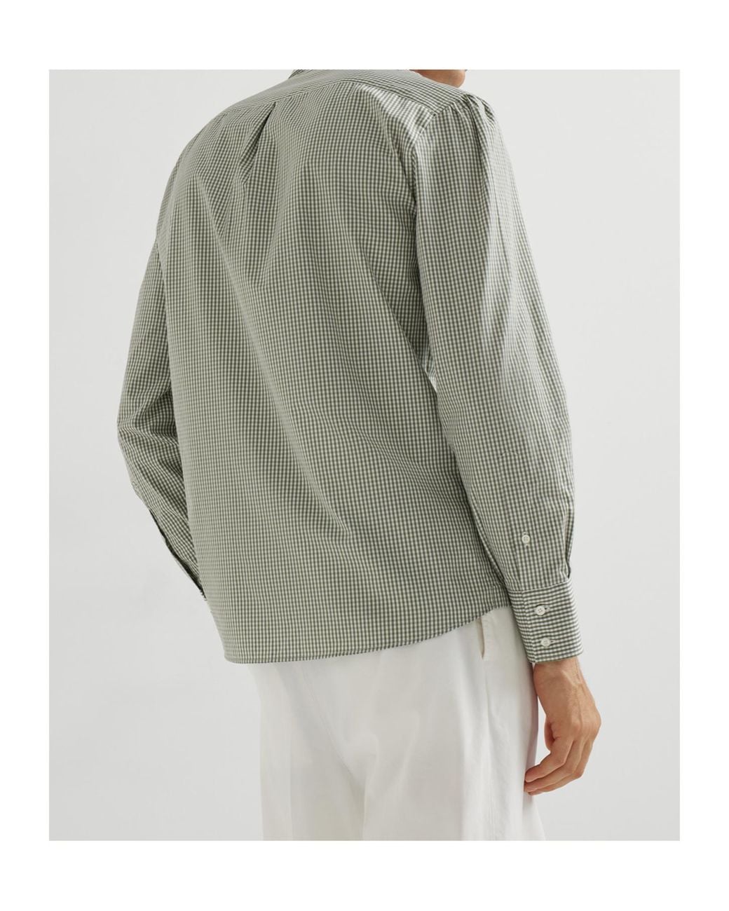 Brunello Cucinelli Gray Long-Sleeve Shirt for men