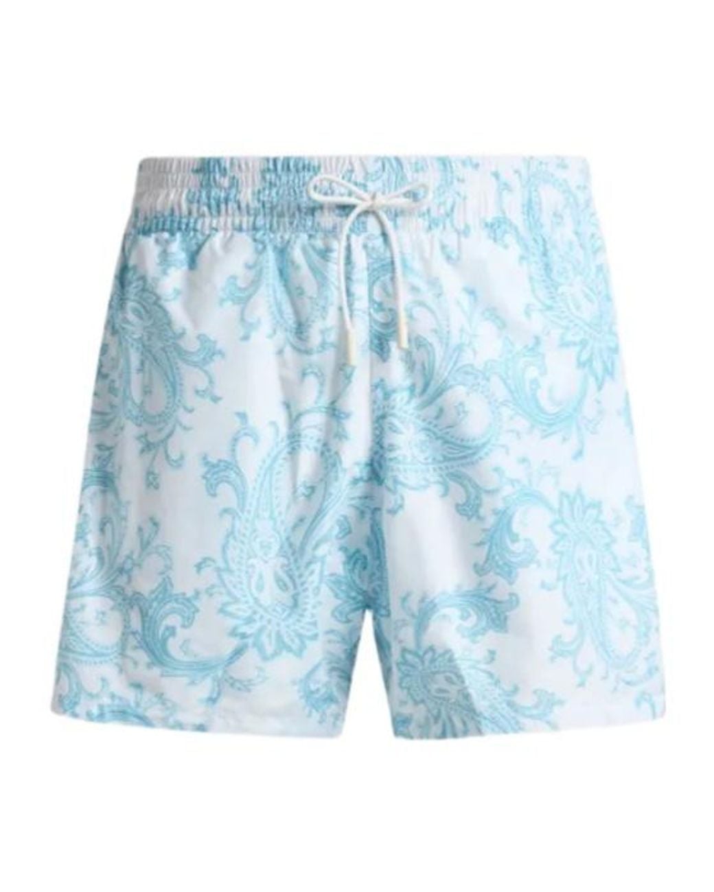 Etro Blue Paisley Swim Shorts for men