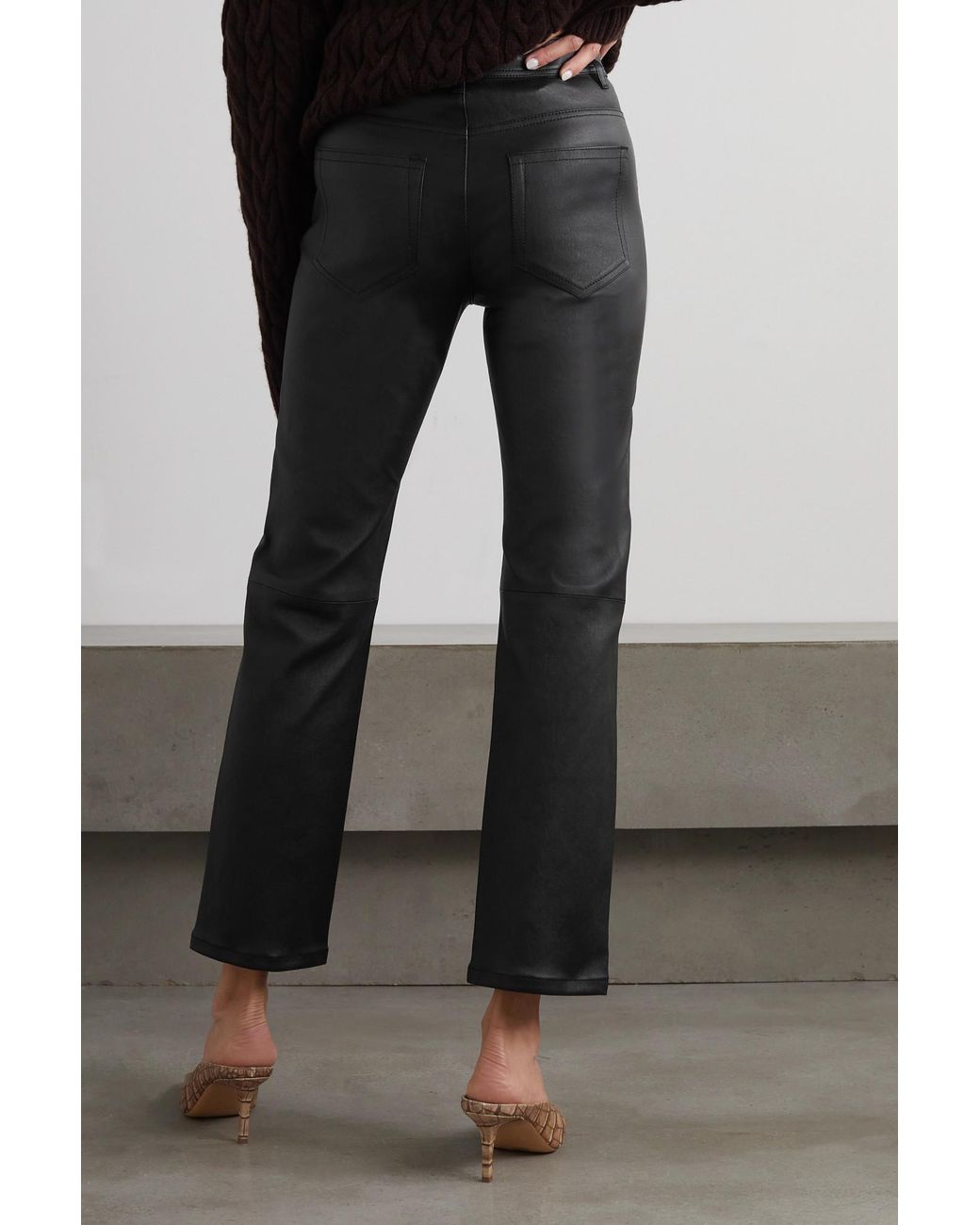Joseph Gray High Waist Straight Casual Pants