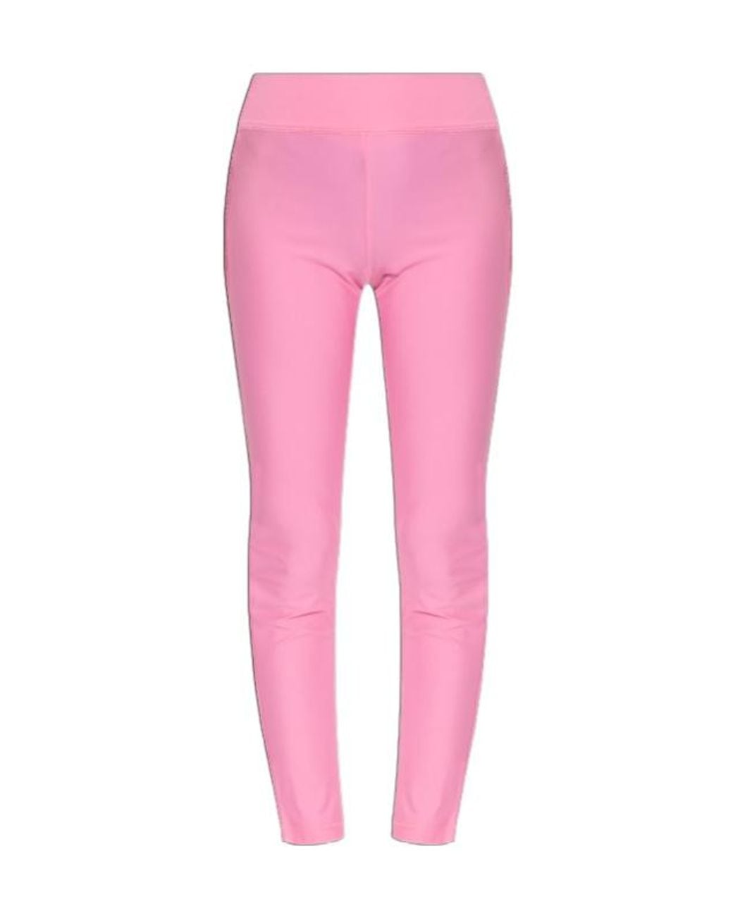 Versace Jeans Pink Couture Logo Detailed Stretched Leggings