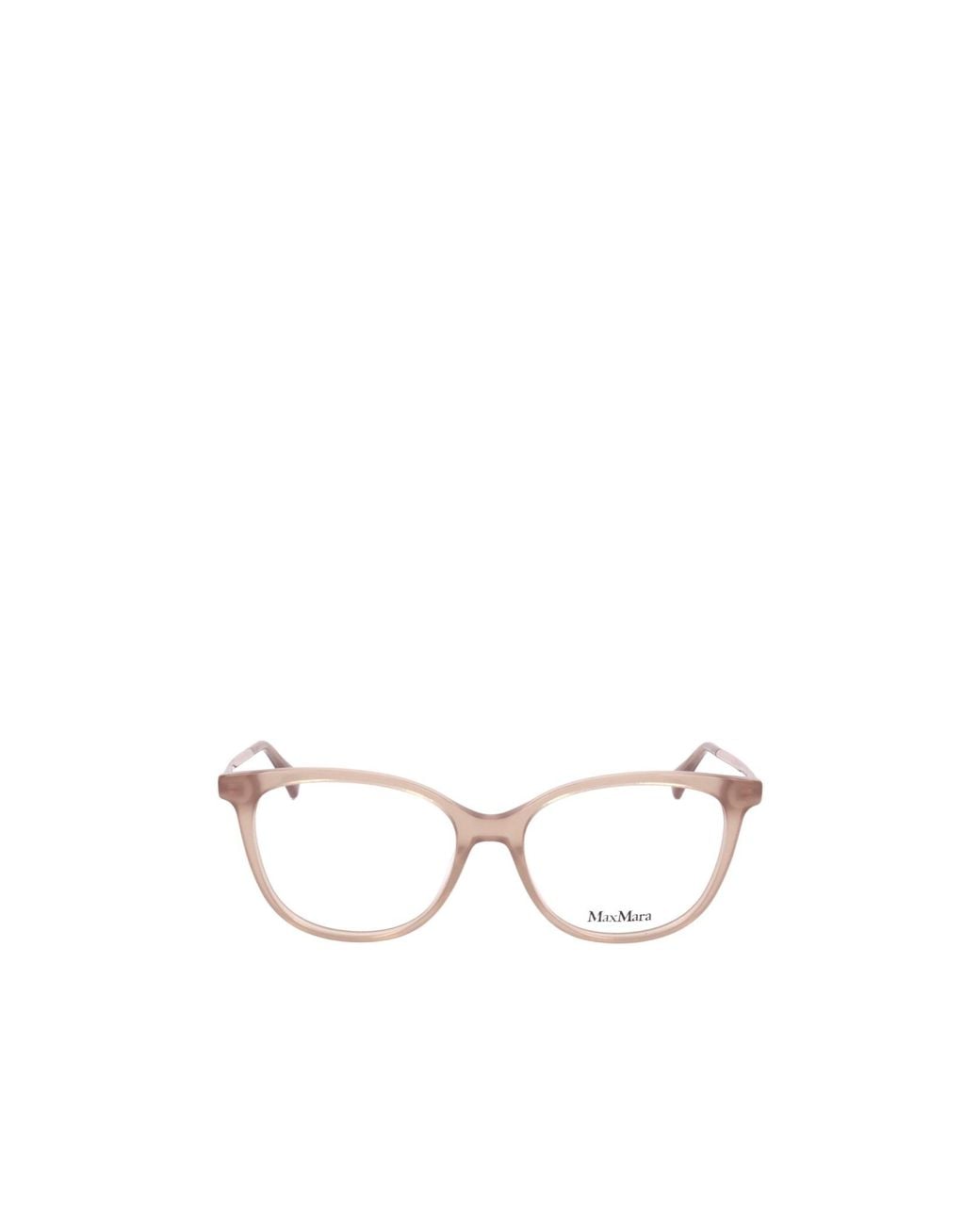 Max Mara White Square Frame Glasses