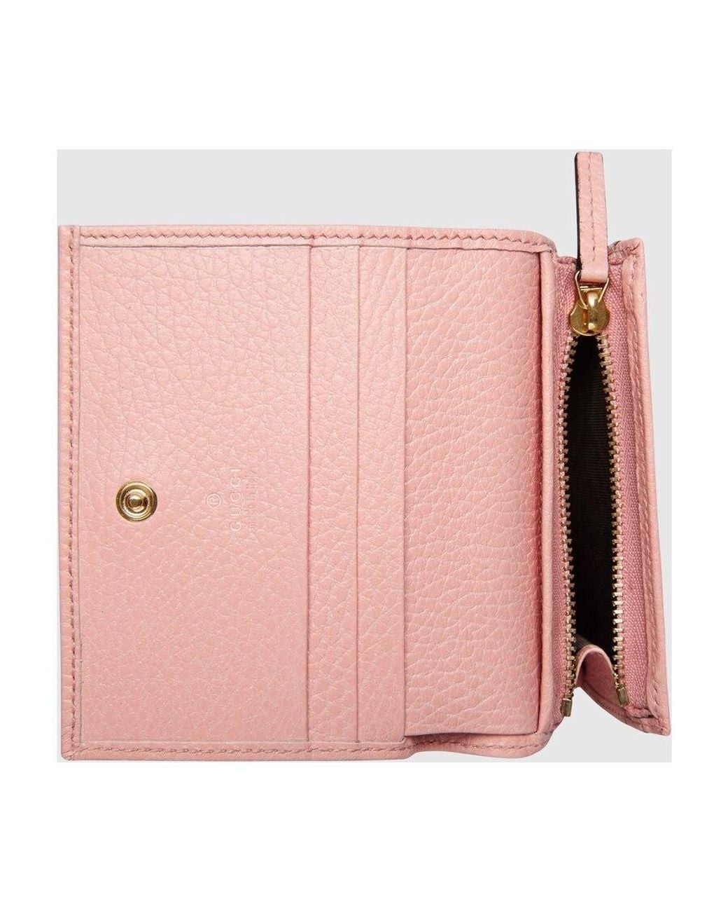 Gucci Pink Leather Card Case