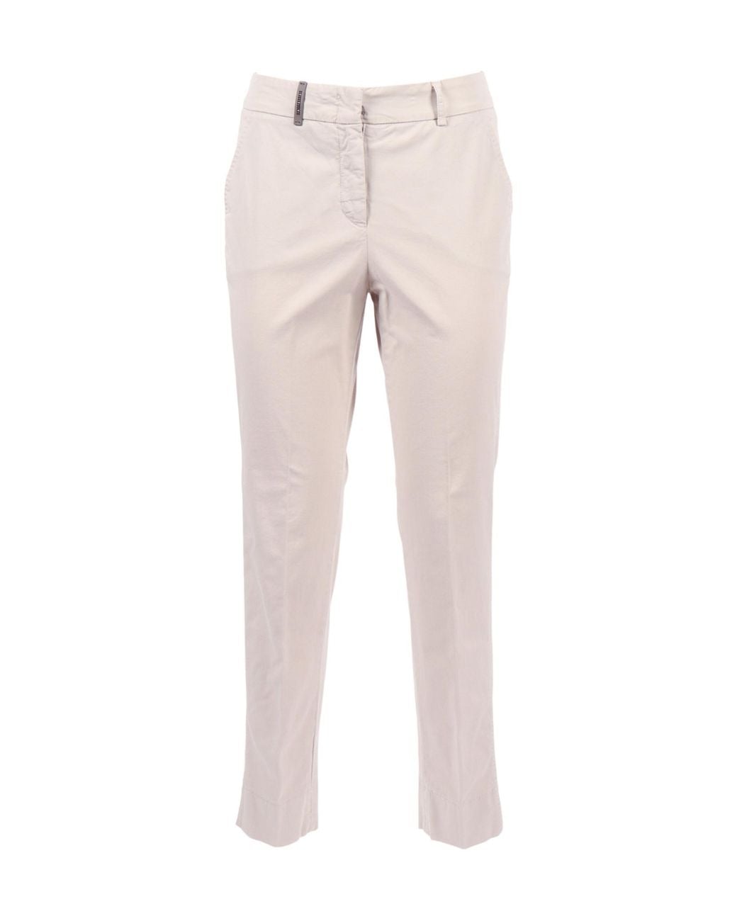 Peserico Natural Embellished Trousers
