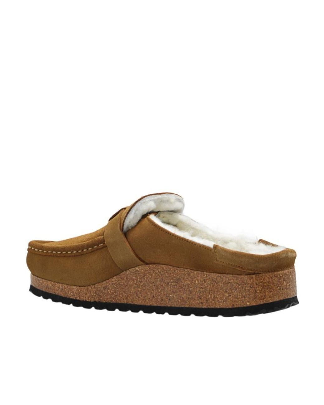 Birkenstock Brown Buckley Rounded-Toe Slip-On Sandals