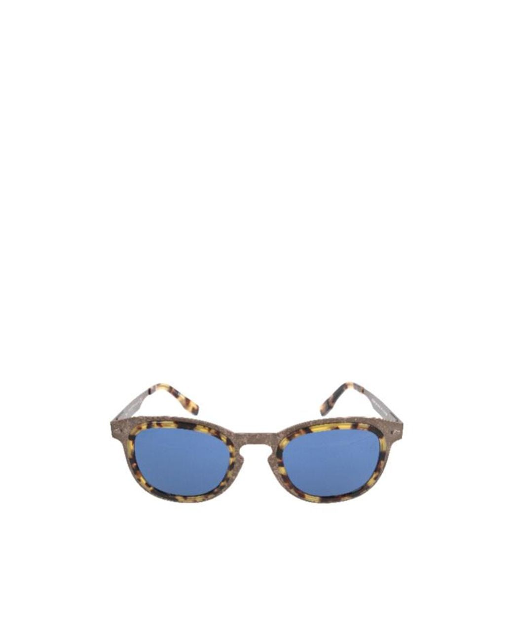 Zegna Blue Round-Frame Sunglasses for men