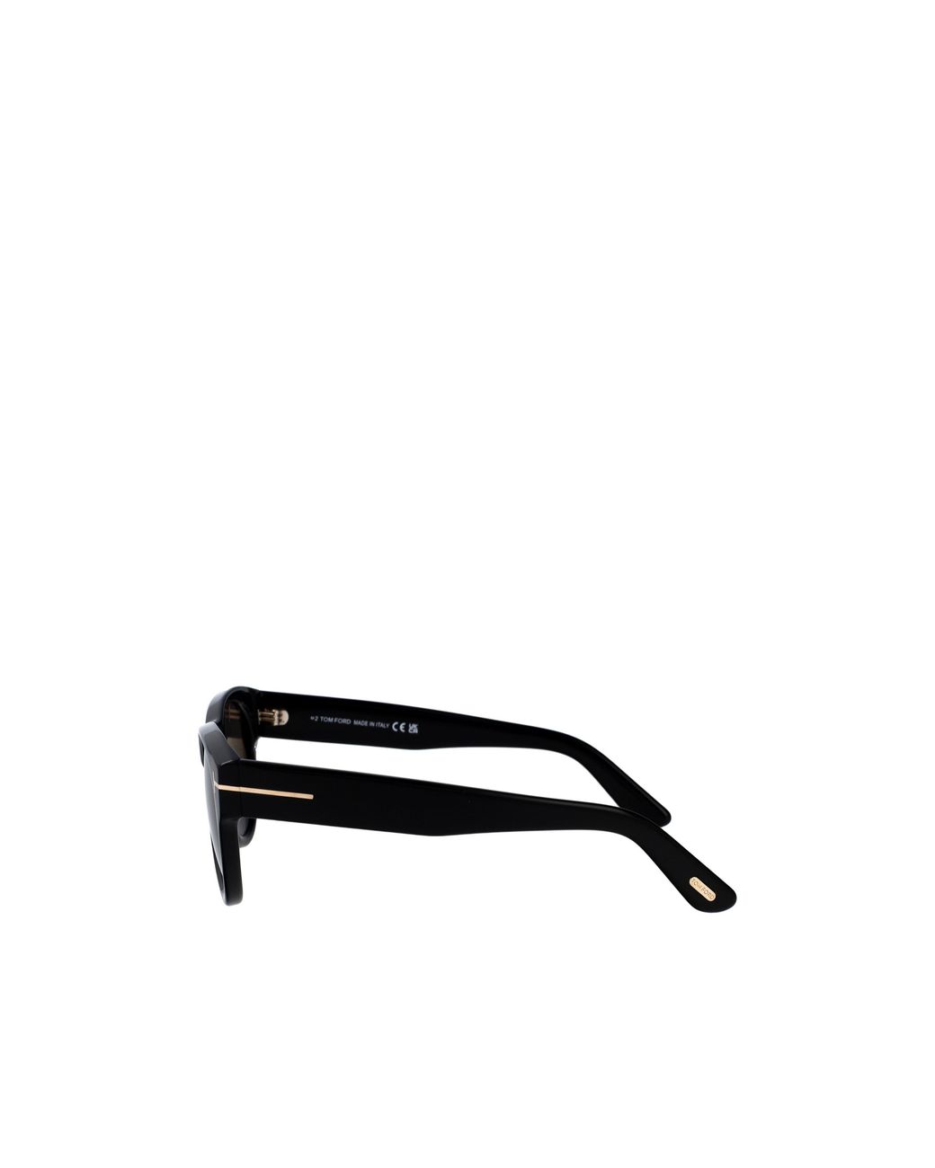 Tom Ford Black Eyewear Round Frame Sunglasses