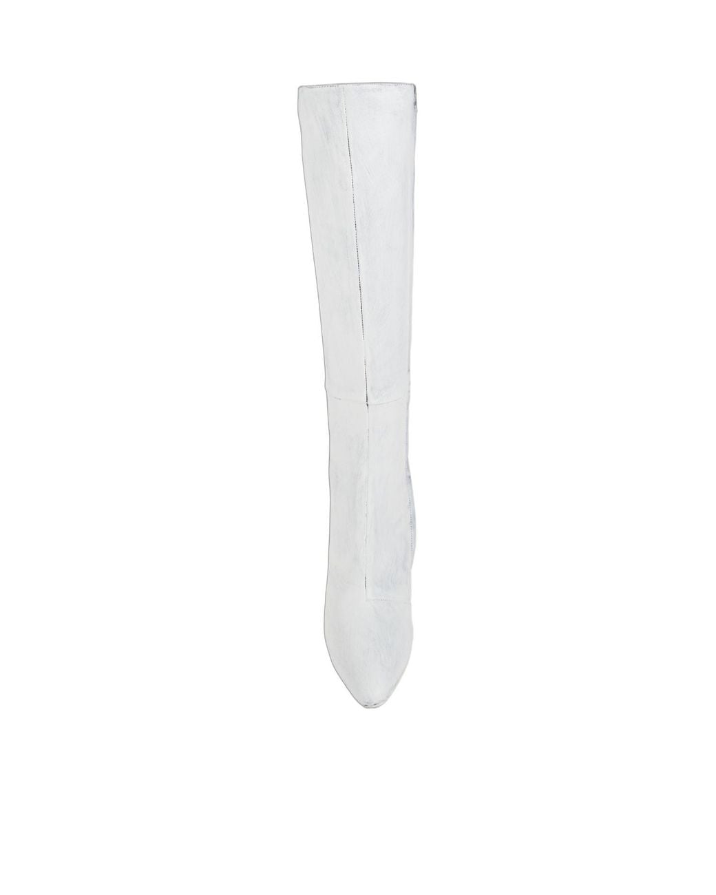 Maison Margiela White Wedge Heeled Zipped Boots