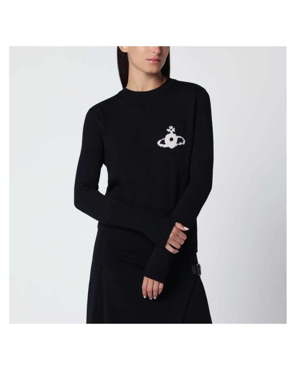 Vivienne Westwood Black Katie Orb Knitted Sweater