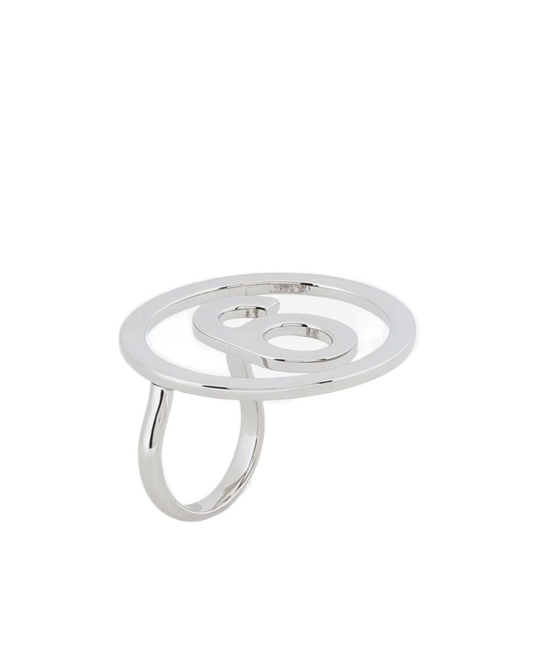 MM6 by Maison Margiela White Number Logo Ring