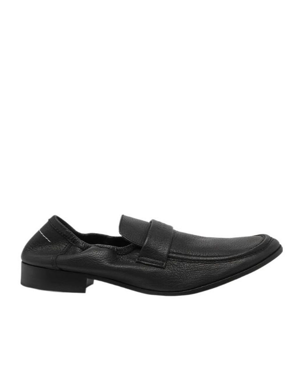 MM6 by Maison Margiela Black Swing Toe Loafers