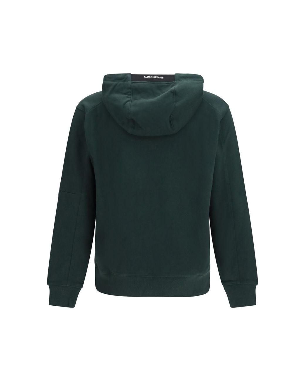 C P Company Green Lens Pocket Hoodie for men