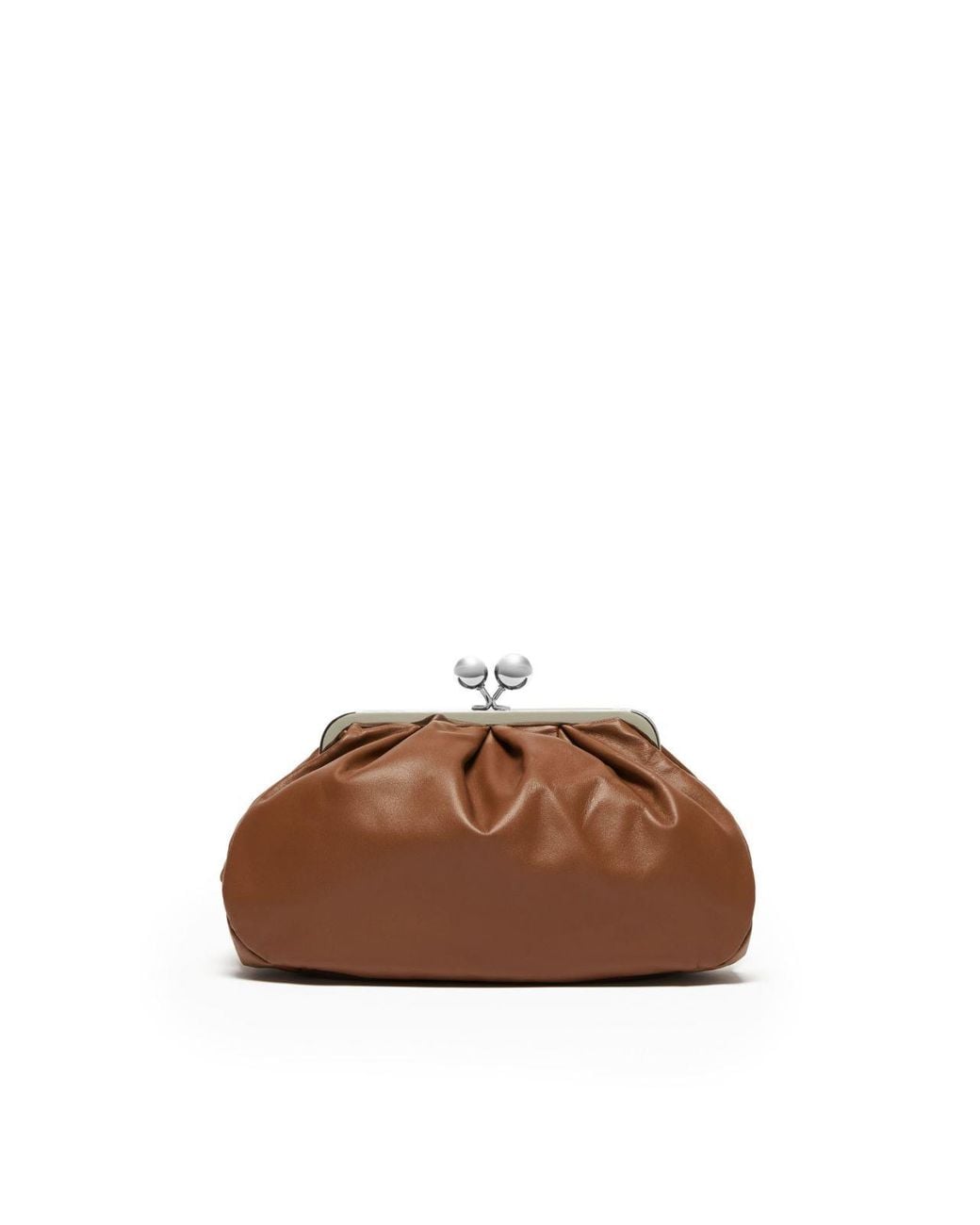Weekend by Maxmara Brown Sphere Clasp Shoulder Bag