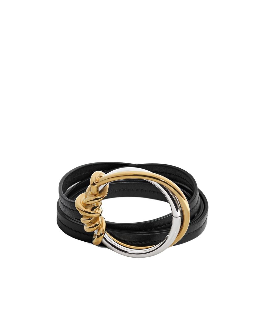 Bottega Veneta White Knot Ring Belt