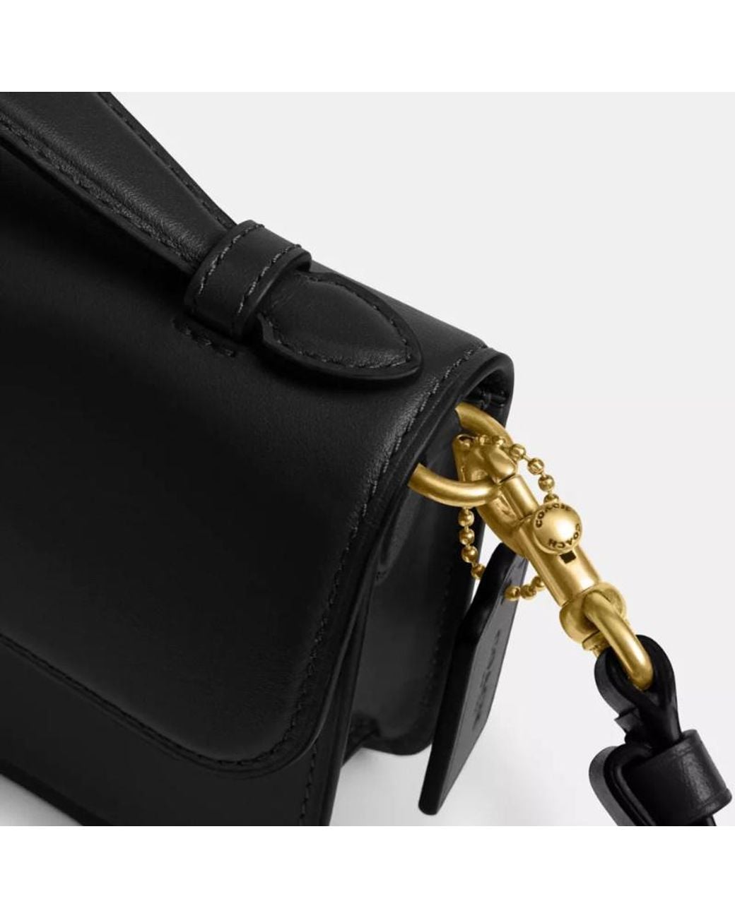 COACH Black Elora Detachable-Strap Top-Handle Tote Bag