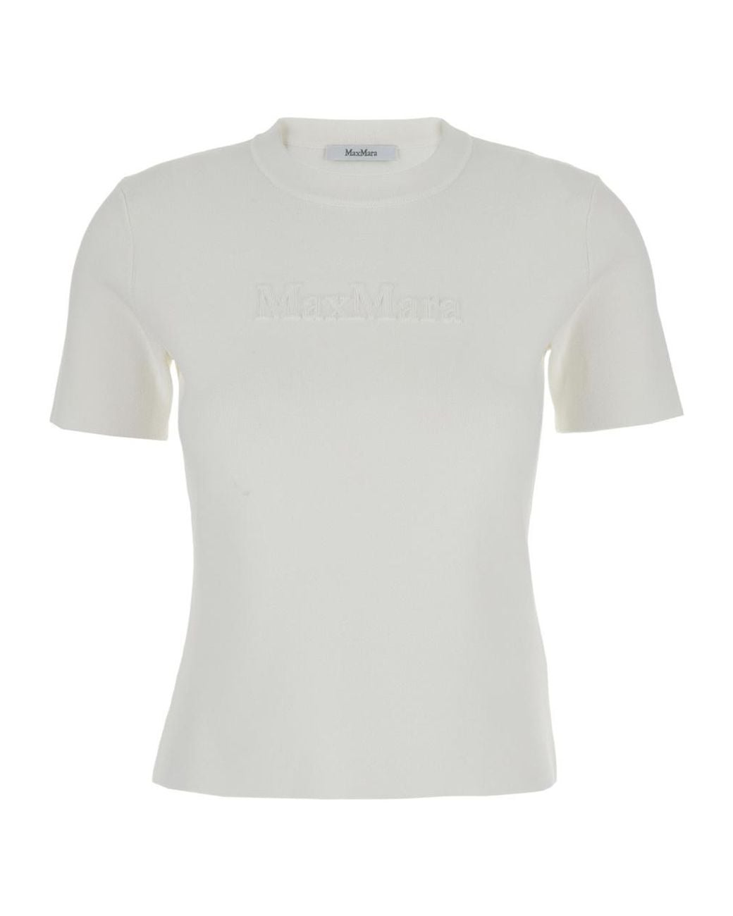 Max Mara White Adelio Crewneck Short-Sleeved T-Shirt