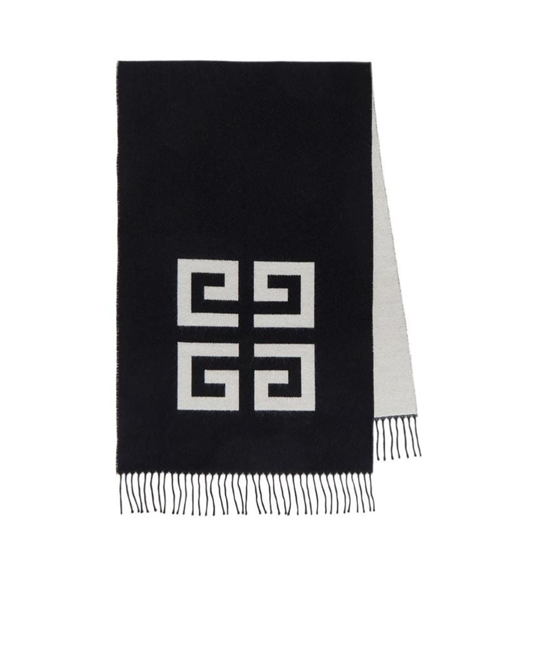 Givenchy Black Patterned Scarf for men