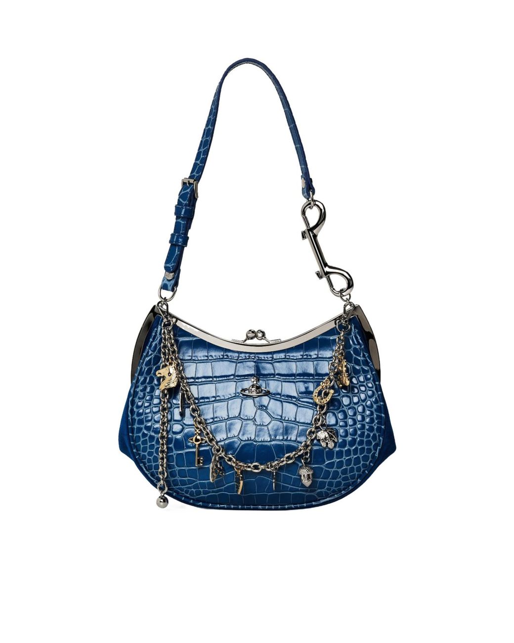 Vivienne Westwood Blue Compact Shoulder Bag