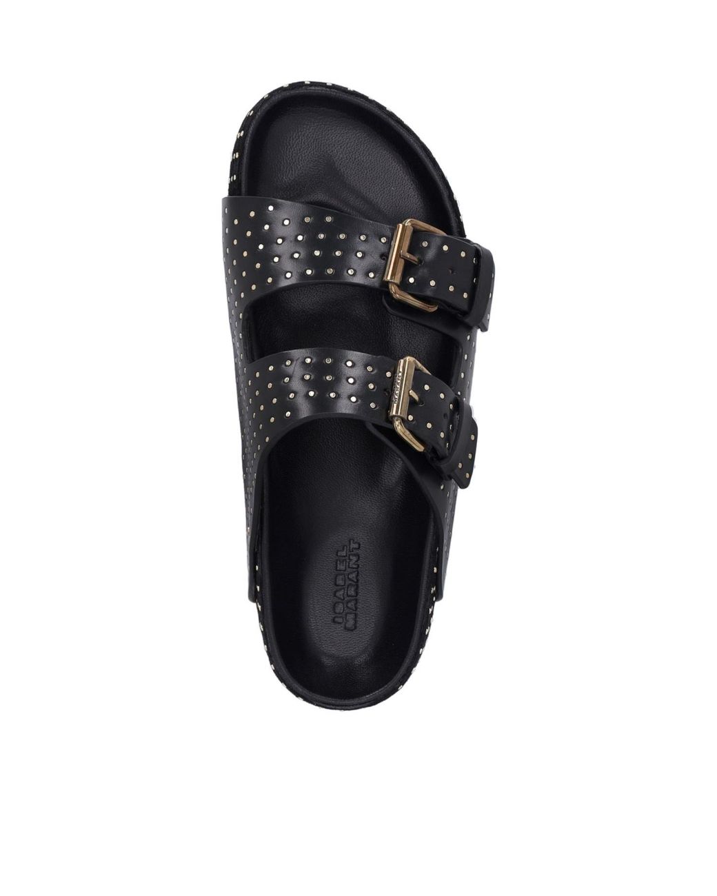 Isabel Marant Black Embellished Slip-On Sandals