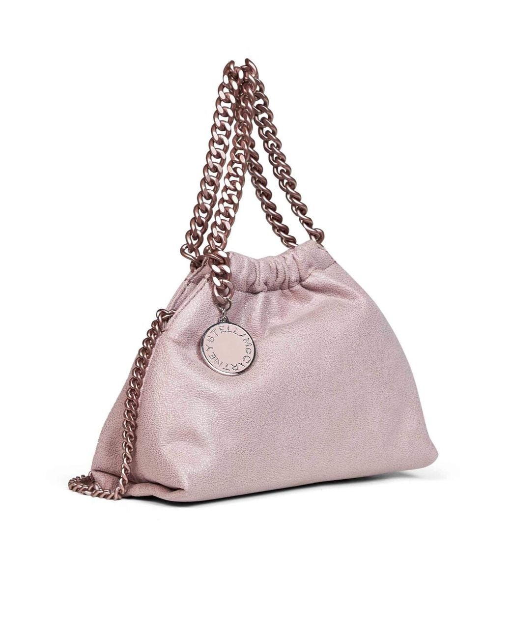 Stella McCartney Pink Falabella Mini Drawstring Shoulder Bag