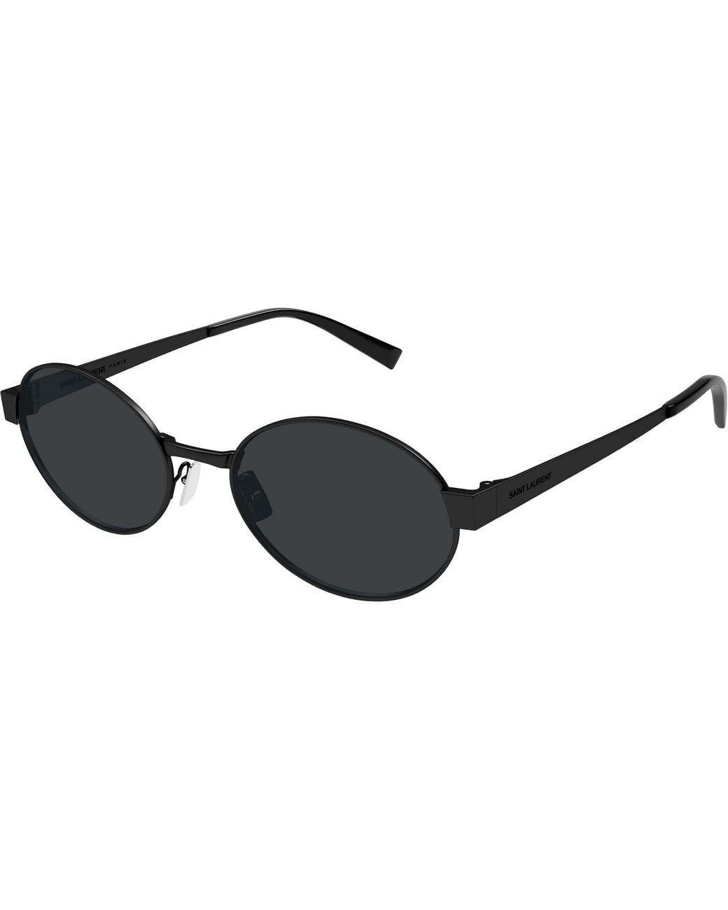 Saint Laurent Black Eyewear Oval Frame Sunglasses