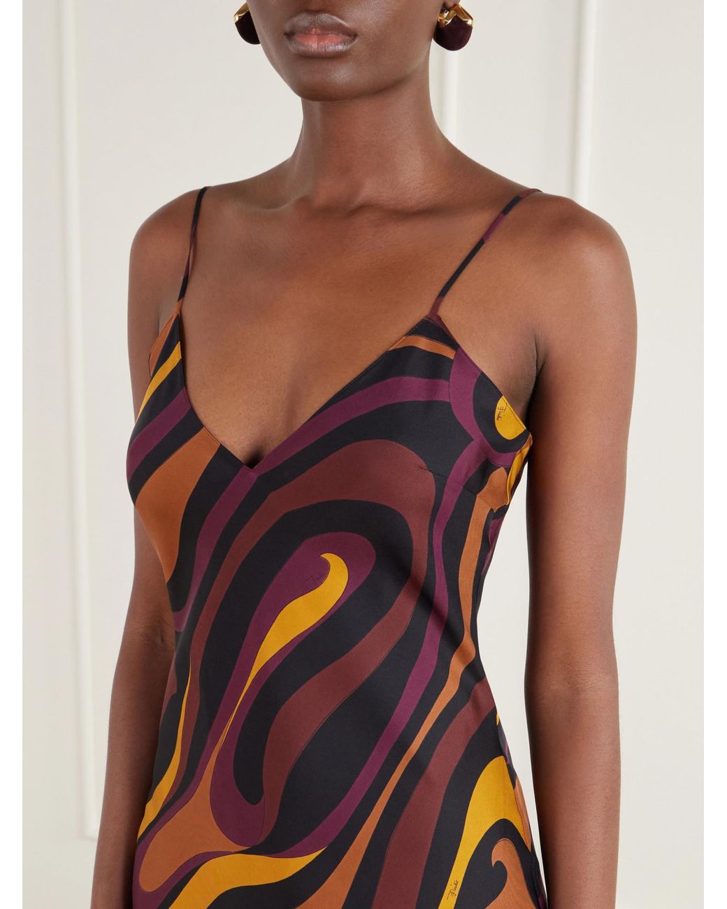 Emilio Pucci Multicolor Printed Silk Dress