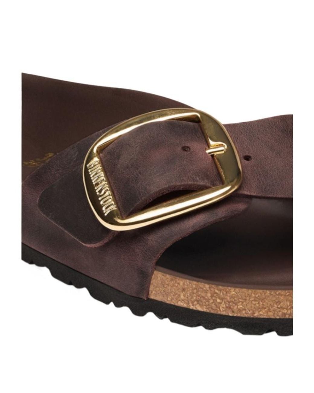 Birkenstock Brown Big Buckle Flat Sandals for men
