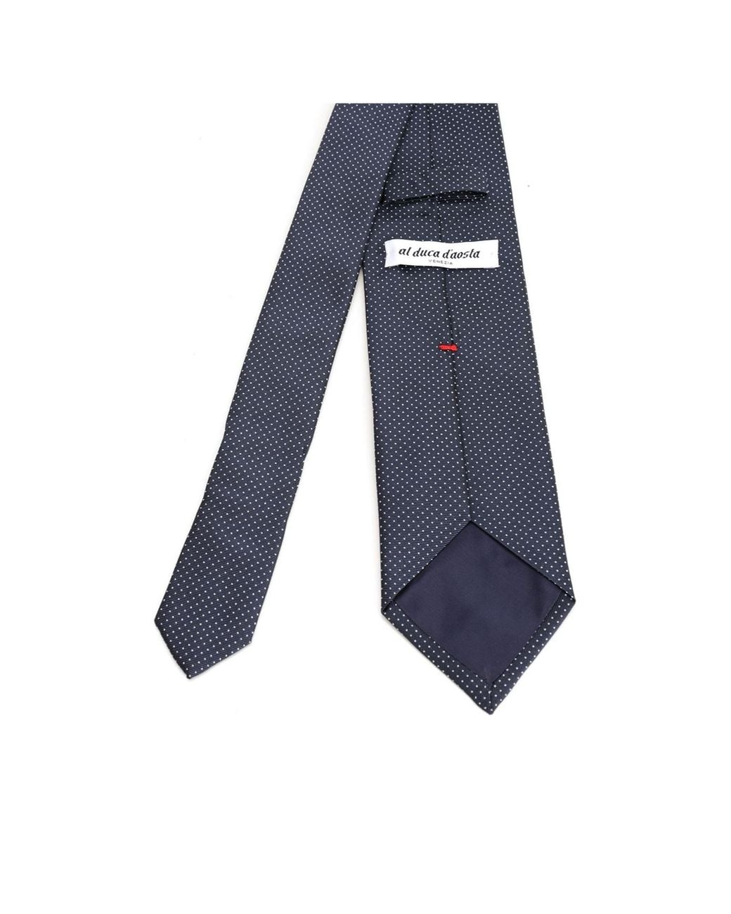 Al Duca D'aosta Blue Pointed-Tip Tie for men
