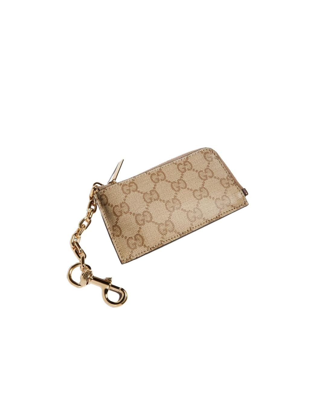Gucci White Essence Classic Zip Key Case for men