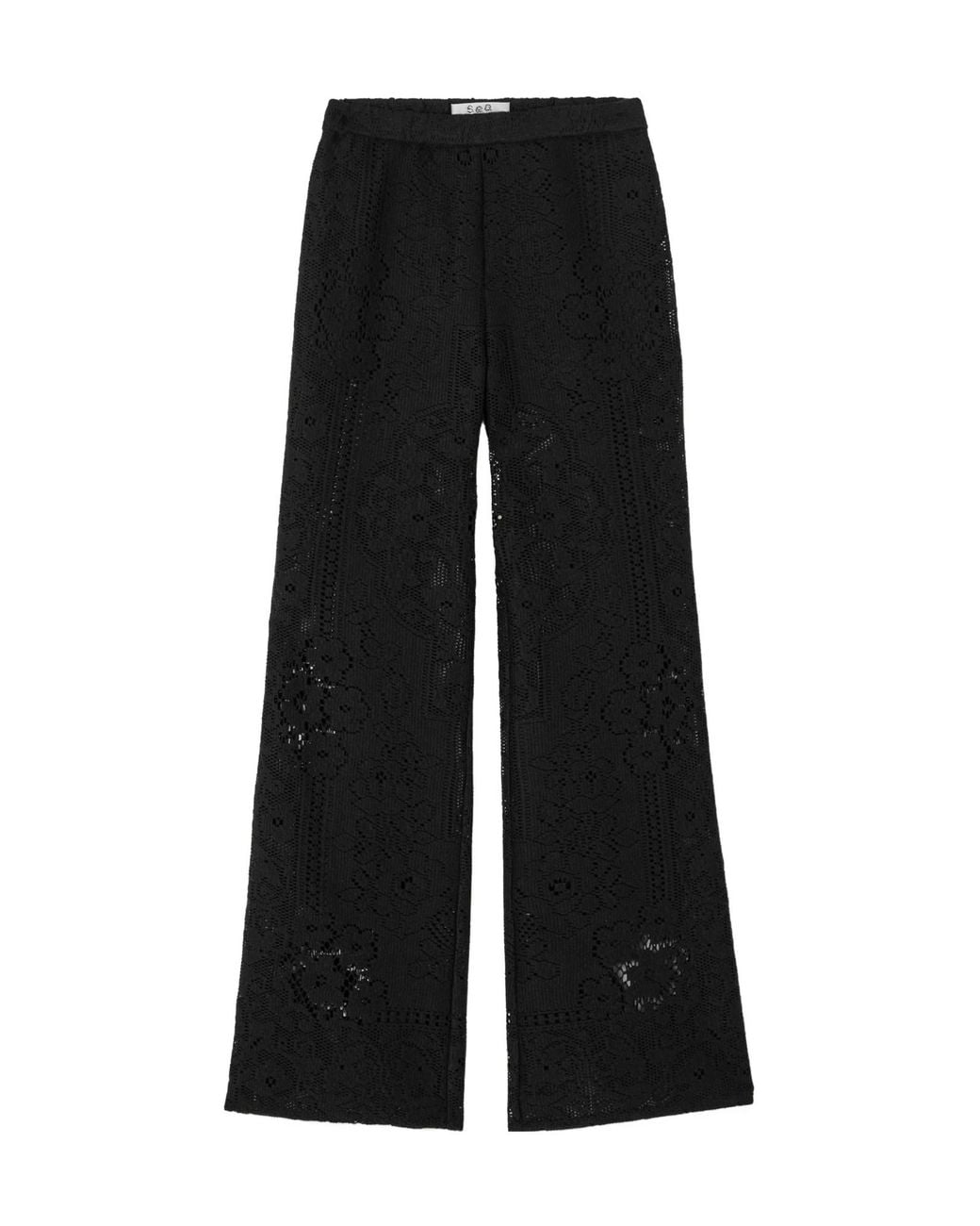 Sea Black Lace Trousers