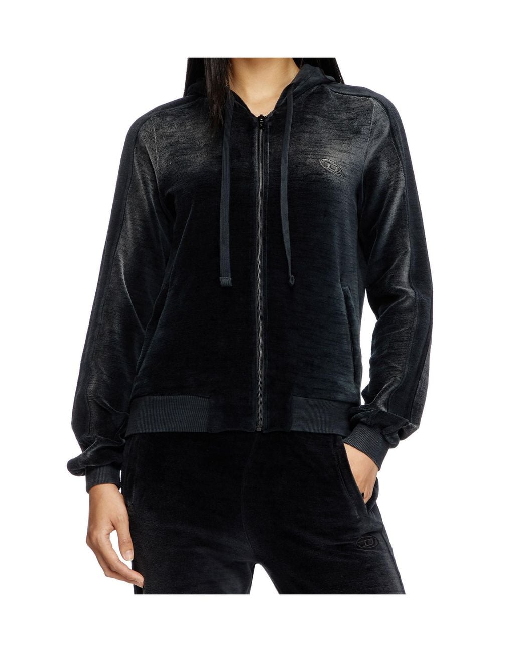 DIESEL Black F-Ely-Q1 Zipped Hoodie