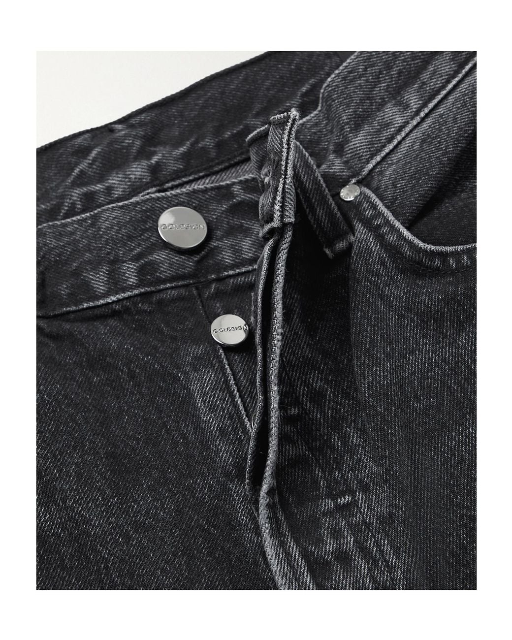 Goldsign Gray The Myra High-Rise Straight-Leg Organic Jeans